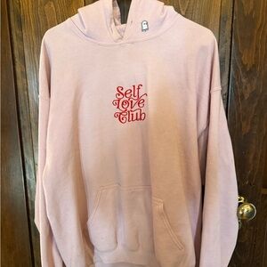 Lonely Ghost Light Pink Hoodie